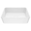 VIGO Marigold Handmade Matte Stone Rectangle Vessel Bathroom Sink In Matte White