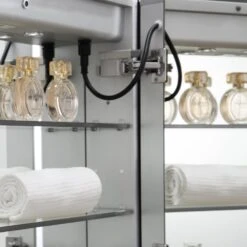 Spazio 48 In. W X 36 In. H Recessed Or Surface Mount Medicine Cabinet With LED Lighting And Mirror Defogger -Valspa Bathroom Shop 5638c2a34c7bfc4682dc3081f6943834 1800x1800