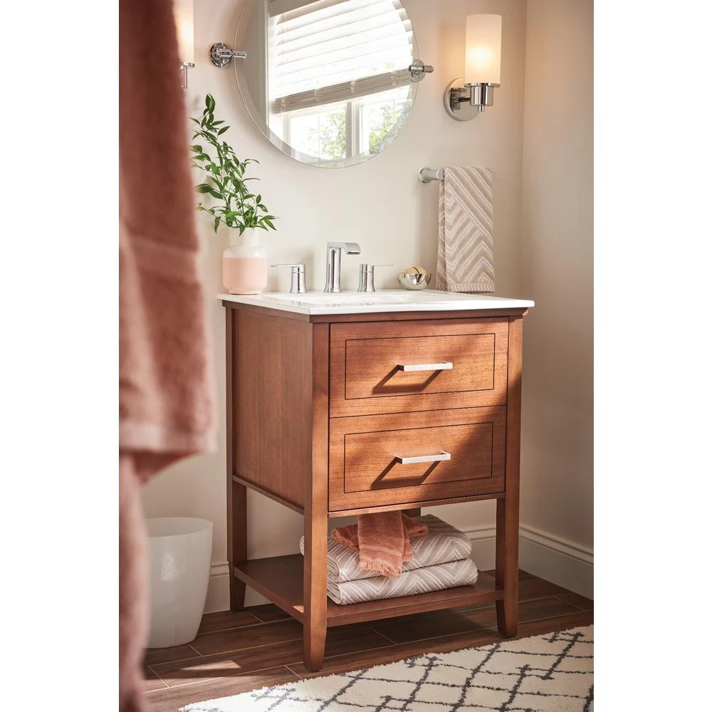 Genta 8 In. Widespread 2-Handle Bathroom Faucet In Chrome 9 Genta 8 In. Widespread 2-Handle Bathroom Faucet In Chrome - Image 7