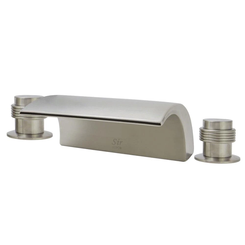 2-Handle Deck-Mount Roman Tub Faucet In Brushed Nickel 3 2-Handle Deck-Mount Roman Tub Faucet In Brushed Nickel