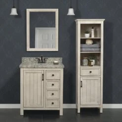 Foremost® Hiland 20"W X 15"D X 68"H Antique White Linen Cabinet -Valspa Bathroom Shop 6050350 6775463 6050354 SC 1 1800x1800