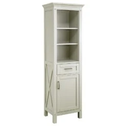 Foremost® Rayna 20"W X 15"D X 68"H Gray Linen Cabinet 13 Foremost® Rayna 20"W X 15"D X 68"H Gray Linen Cabinet -Valspa Bathroom Shop 6050440 Angle 1 1800x1800