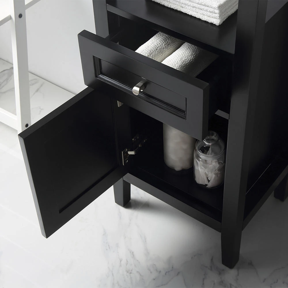 Ove Decors Aspen 18''W X 14"D X 61"H Espresso Linen Cabinet 8 Ove Decors Aspen 18''W X 14"D X 61"H Espresso Linen Cabinet - Image 6