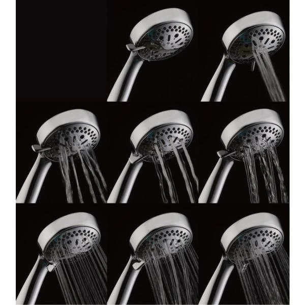 64-spray 6 In. High PressureDual Shower Head And Handheld Shower Head In Polished Chrome 6 64-spray 6 In. High PressureDual Shower Head And Handheld Shower Head In Polished Chrome - Image 4