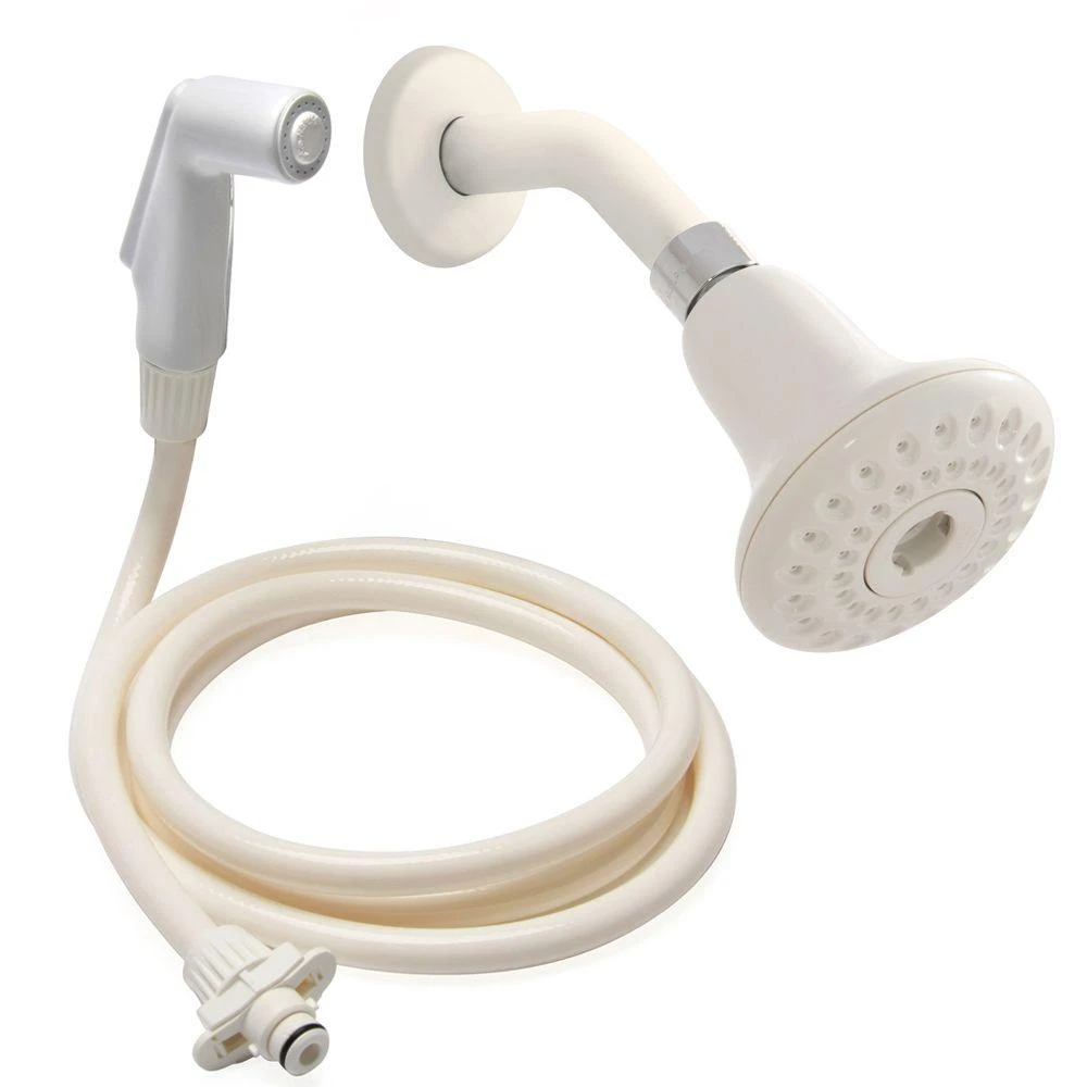 1-spray 3.5 In. Dual Shower Head And Handheld Shower Head In White 3 1-spray 3.5 In. Dual Shower Head And Handheld Shower Head In White
