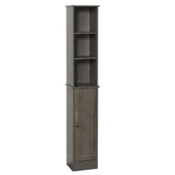 Tuscany® Barn Wood 12"W X 10"D X 67"H Milano Gray Linen Cabinet