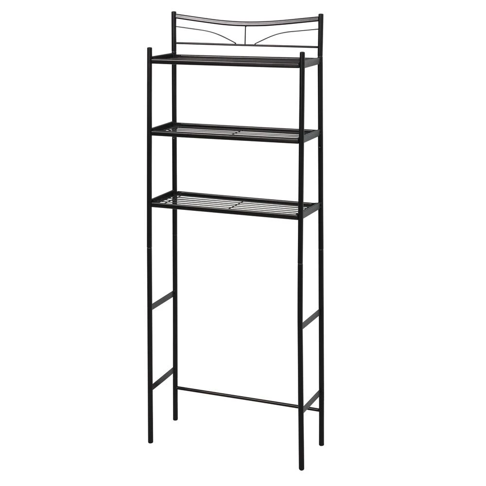 Zenna Home® Hawthorne 25"W X 9"D X 65"H Heritage Bronze Over-the-Toilet Storage Shelves 3 Zenna Home® Hawthorne 25"W X 9"D X 65"H Heritage Bronze Over-the-Toilet Storage Shelves