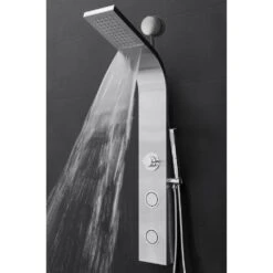 39 In. 2-Jet Easy Connect Shower Panel System In Stainless Steel With Rainfall Waterfall Shower Head And Shower Wand -Valspa Bathroom Shop 6847e798de0c314310b9d10401589791 1800x1800