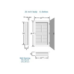 Spacecab 16 In. X 26 In. X 3-1/2 In. Framed Recessed 1-Door Medicine Cabinet With 6-Shelves And Chrome Frame Mirror -Valspa Bathroom Shop 6f51bb3797c3220a46732c1193374c08 a61d032d b150 41d1 9a44 c4286ee5c44d 1800x1800