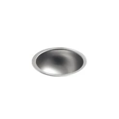 KOHLER Bolero Round Drop-In Or Undermount Stainless Steal Bathroom Sink In Stainless Steel