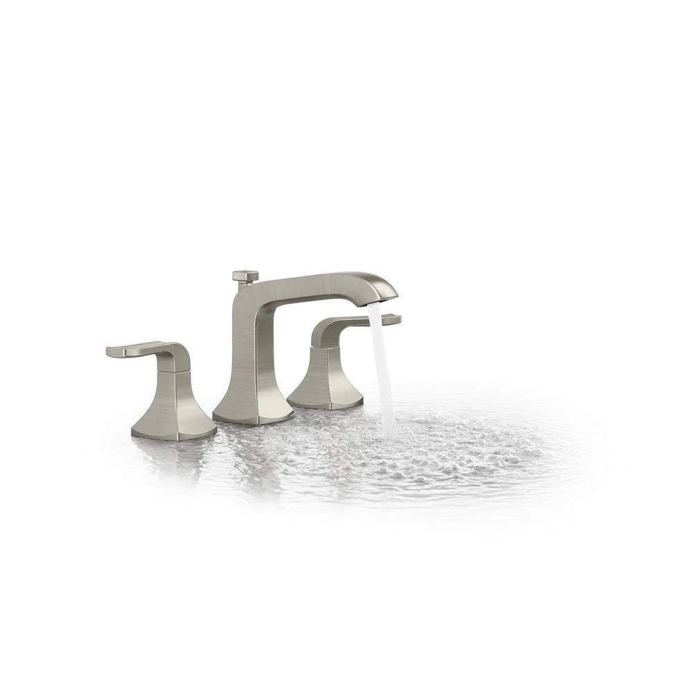 Rubicon 8 In. Widespread 2-Handle Bathroom Faucet In Vibrant Brushed Nickel 6 Rubicon 8 In. Widespread 2-Handle Bathroom Faucet In Vibrant Brushed Nickel - Image 4