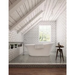 Athena Single-Handle Floor-Mounted Roman Tub Faucet With Hand Shower In Brushed Nickel 23 Athena Single-Handle Floor-Mounted Roman Tub Faucet With Hand Shower In Brushed Nickel -Valspa Bathroom Shop 754e95b748ab37f839df77a55930c056 1800x1800