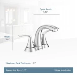 Darcy 4 In. Centerset 2-Handle Bathroom Faucet In Spot Resist Brushed Nickel -Valspa Bathroom Shop 76dfb07f3398be2f09a1961b12753d66 1800x1800