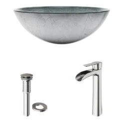 VIGO Glass Vessel Bathroom Sink In Simply Silver And Niko Faucet Set In Brushed Nickel 19 VIGO Glass Vessel Bathroom Sink In Simply Silver And Niko Faucet Set In Brushed Nickel -Valspa Bathroom Shop 7b6abb266a2a7044bef04c96518fef9e 1800x1800
