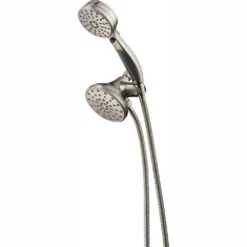 ActivTouch 9-Spray 3.7 In. Dual Wall Mount Fixed And Handheld Shower Head In Stainless