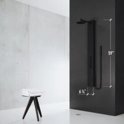Elling-Ton 59 In. 4-Jet High Pressure Shower System With Fixed Rainhead And Handheld Dual Shower In Matte Black -Valspa Bathroom Shop 7e2517c74ebf2494c538e1b23e50a767 1800x1800