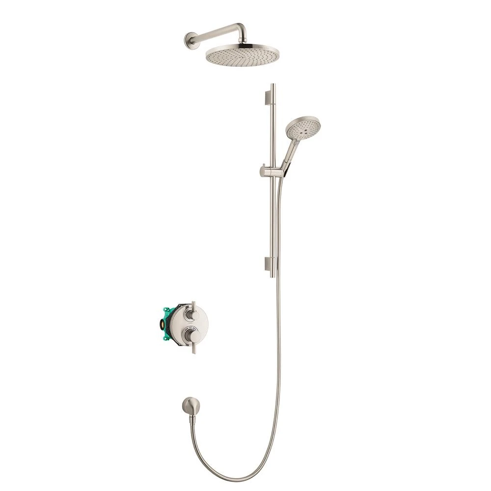 Raindance S 3-Spray Round Showerhead And Wall Bar Set With Valve In Chrome 5 Raindance S 3-Spray Round Showerhead And Wall Bar Set With Valve In Chrome - Image 3