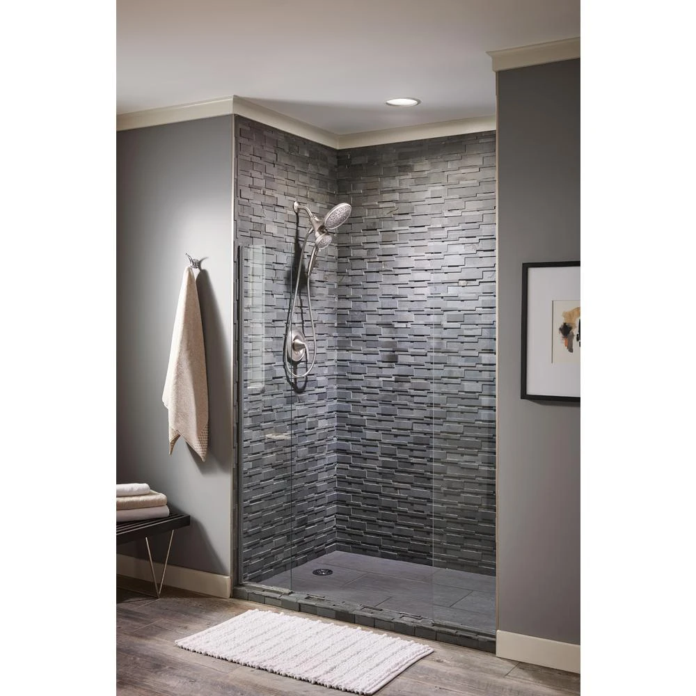 Attract 6-spray 6.75 In. Dual Shower Head And Handheld Shower Head In Spot Resist Brushed Nickel Eco 12 Attract 6-spray 6.75 In. Dual Shower Head And Handheld Shower Head In Spot Resist Brushed Nickel Eco - Image 10