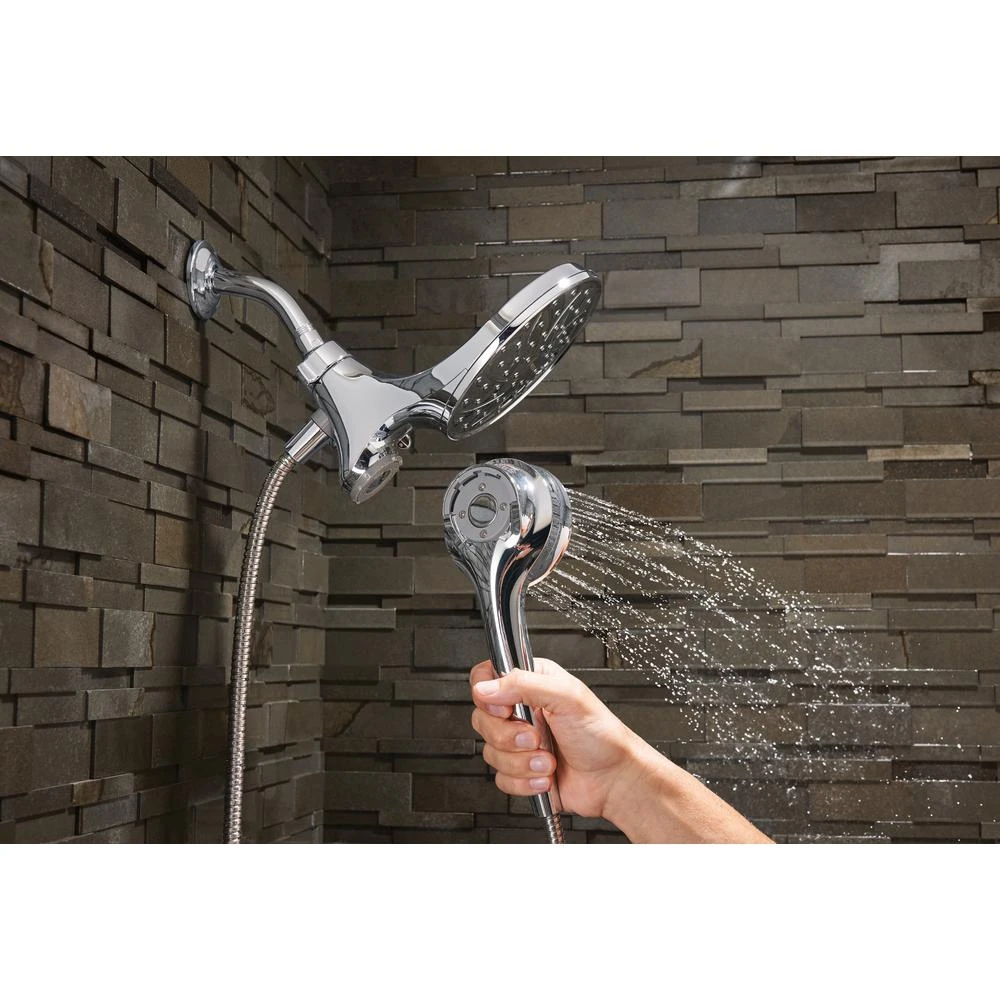 Attract 6-spray 6.75 In. Dual Shower Head And Handheld Shower Head In Chrome 5 Attract 6-spray 6.75 In. Dual Shower Head And Handheld Shower Head In Chrome - Image 3