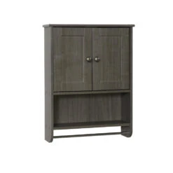 Zenna Home® 20"W X 6"D X 26"H Driftwood Gray Bathroom Wall Cabinet