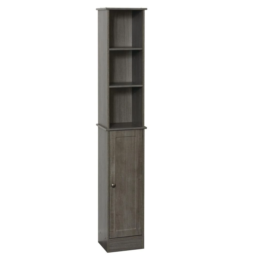 Tuscany® Barn Wood 12"W X 10"D X 67"H Milano Gray Linen Cabinet 4 Tuscany® Barn Wood 12"W X 10"D X 67"H Milano Gray Linen Cabinet - Image 2