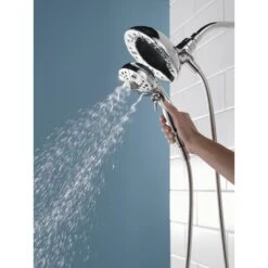 In2ition Two-in-One 5-Spray 6.9 In. Dual Wall Mount Fixed And Handheld H2Okinetic Shower Head In Chrome 17 In2ition Two-in-One 5-Spray 6.9 In. Dual Wall Mount Fixed And Handheld H2Okinetic Shower Head In Chrome -Valspa Bathroom Shop 93dc4be6bb38f142db238883ef488518 1800x1800