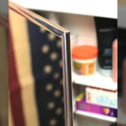 Spacecab 16 In. X 26 In. X 3-1/2 In. Framed Recessed 1-Door Medicine Cabinet With 6-Shelves And Chrome Frame Mirror -Valspa Bathroom Shop 9979a92000d8923dc6c44680c0b4e2fa 1800x1800