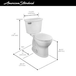 American Standard Champion Tall Height 2-Piece High-Efficiency 1.28 GPF Single Flush Round Front Toilet In White Seat Included -Valspa Bathroom Shop 9a86015c69837b640dd20f5ddfe7b65a 1800x1800