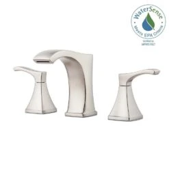 Venturi 8 In. Widespread 2-Handle Bathroom Faucet In Spot Defense Brushed Nickel