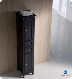 Fresca Oxford 14"W X 16"D X 68"H Espresso Linen Cabinet 12 Fresca Oxford 14"W X 16"D X 68"H Espresso Linen Cabinet -Valspa Bathroom Shop FST2060ES 2 1800x1800