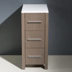 Fresca Torino 12"W X 18"D X 28"H Gray Oak Linen Cabinet 9 Fresca Torino 12"W X 18"D X 28"H Gray Oak Linen Cabinet -Valspa Bathroom Shop FST6212GO 3 1800x1800
