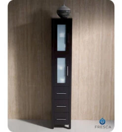 Fresca Torino 12"W X 15"D X 68-1/8"H Espresso Linen Cabinet -Valspa Bathroom Shop FST6260ES 3 1800x1800