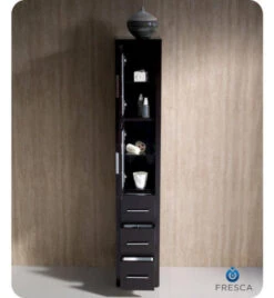 Fresca Torino 12"W X 15"D X 68-1/8"H Espresso Linen Cabinet -Valspa Bathroom Shop FST6260ES 4 1800x1800