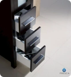 Fresca Torino 12"W X 15"D X 68-1/8"H Espresso Linen Cabinet -Valspa Bathroom Shop FST6260ES 5 1800x1800