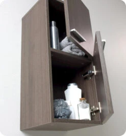 Fresca 13"W X 12"D X 27"H Gray Oak Linen Cabinet -Valspa Bathroom Shop FST8091GO 3 1800x1800
