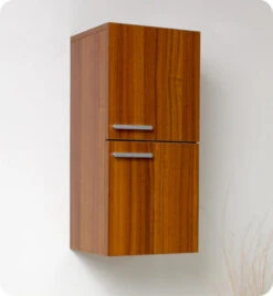 Fresca 13"W X 12"D X 27"H Teak Linen Cabinet