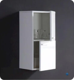 Fresca 13"W X 12"D X 27"H White Linen Cabinet -Valspa Bathroom Shop FST8091WH 2 1800x1800