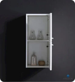 Fresca 13"W X 12"D X 27"H White Linen Cabinet -Valspa Bathroom Shop FST8091WH 3 1800x1800