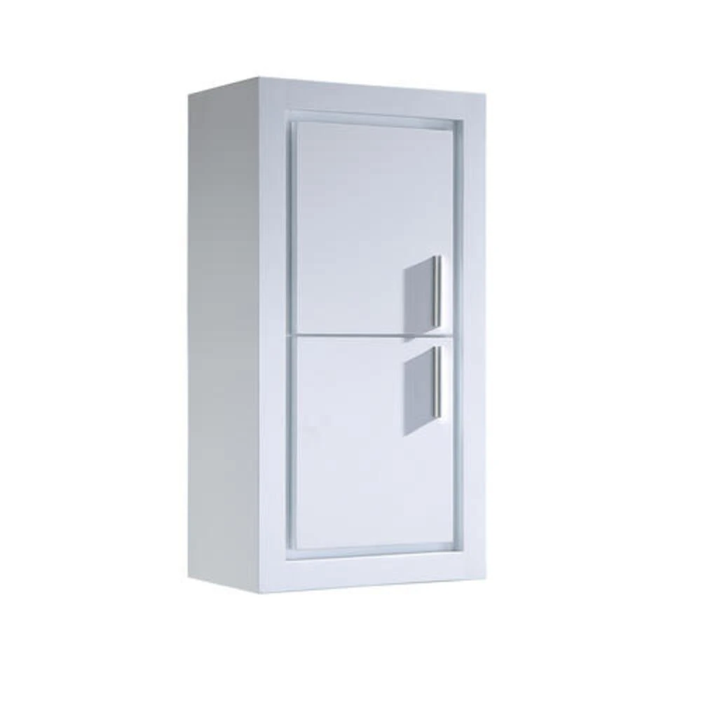 Fresca Allier 16"W X 10"D X 30"H White Linen Cabinet 2 Fresca Allier 16"W X 10"D X 30"H White Linen Cabinet