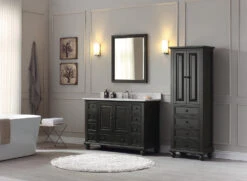 Avanity Thompson 24"W X 16"D X 68"H Charcoal Glaze Linen Cabinet -Valspa Bathroom Shop THOMPSON VSM48 CL C 2032ec5c 3344 49d5 be2e bc8441dc2680 1800x1800