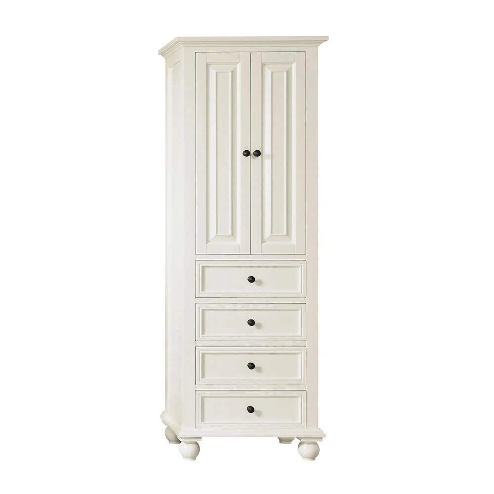 Avanity Thompson 24"W X 16"D X 68"H French White Linen Cabinet 3 Avanity Thompson 24"W X 16"D X 68"H French White Linen Cabinet