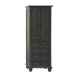 Avanity Thompson 24"W X 16"D X 68"H Charcoal Glaze Linen Cabinet