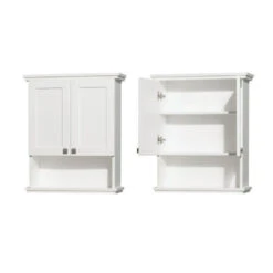 Wyndham Collection Acclaim 25"W X 9"D X 30"H White Bathroom Wall Cabinet 7 Wyndham Collection Acclaim 25"W X 9"D X 30"H White Bathroom Wall Cabinet -Valspa Bathroom Shop WCV8000WCWHCLOSEDANDOPEN 1800x1800