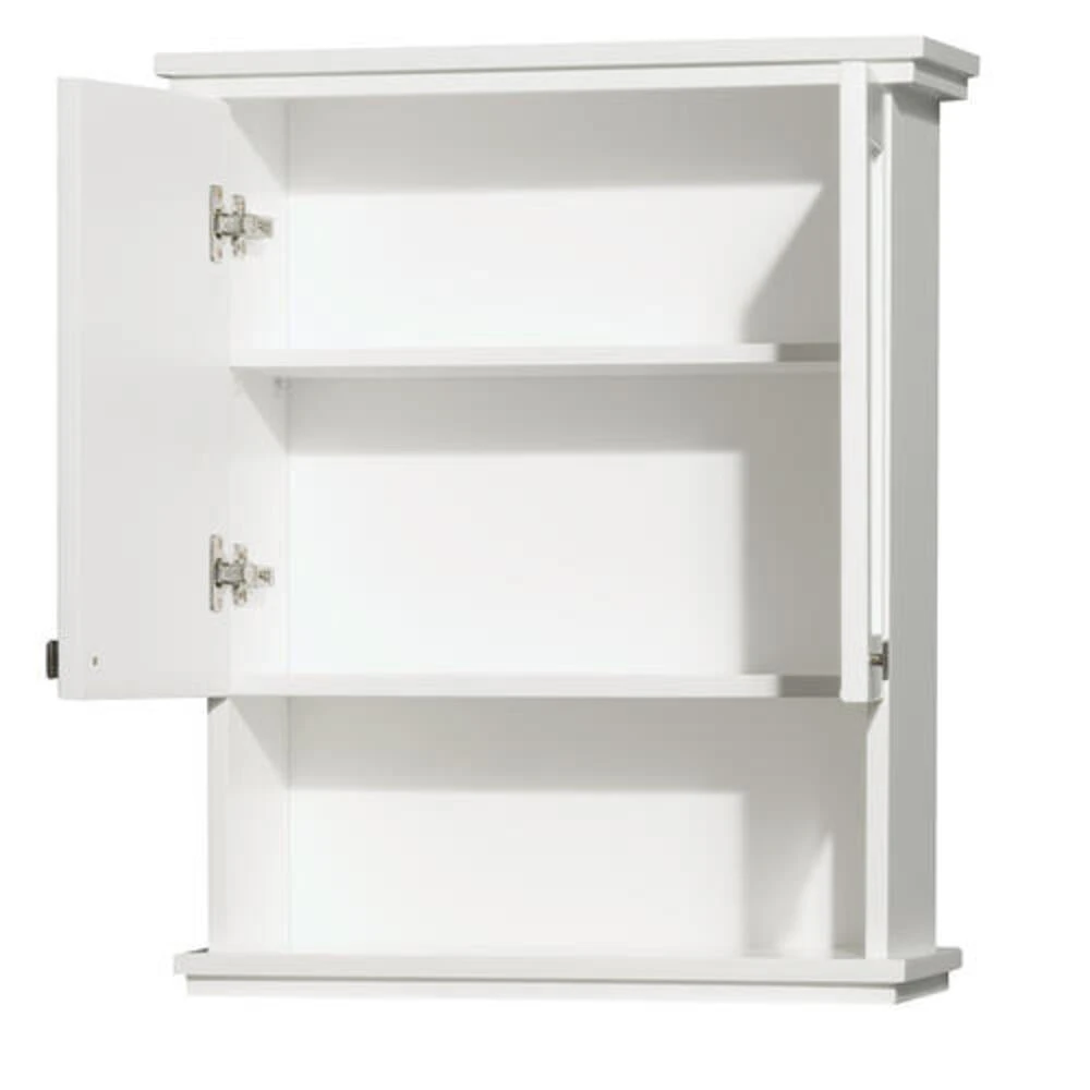 Wyndham Collection Acclaim 25"W X 9"D X 30"H White Bathroom Wall Cabinet 4 Wyndham Collection Acclaim 25"W X 9"D X 30"H White Bathroom Wall Cabinet - Image 2