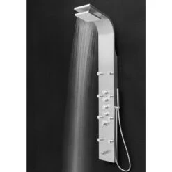 65 In. 8-Jet Shower Panel System In Stainless Steel With Adjustable Rainfall Shower Head, Handshower Wand And Tub Spout -Valspa Bathroom Shop a0a07026bf169006ba172f35af2b8a39 1800x1800