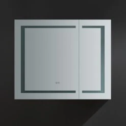 Spazio 36 In. W X 30 In. H Recessed Or Surface Mount Medicine Cabinet With LED Lighting And Mirror Defogger -Valspa Bathroom Shop a136ffd5ac9a397be6faeeb1246f4d35 1800x1800