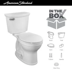 American Standard Champion Tall Height 2-Piece High-Efficiency 1.28 GPF Single Flush Round Front Toilet In White Seat Included -Valspa Bathroom Shop a3f52ee97db0af7b5cb3533995f17d1c 1800x1800