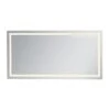 Timeless Home 36 In. H X 72 In. W Single Contemporary Rectangular Aluminum Lighted LED Mirror In Silver(Color Changing)