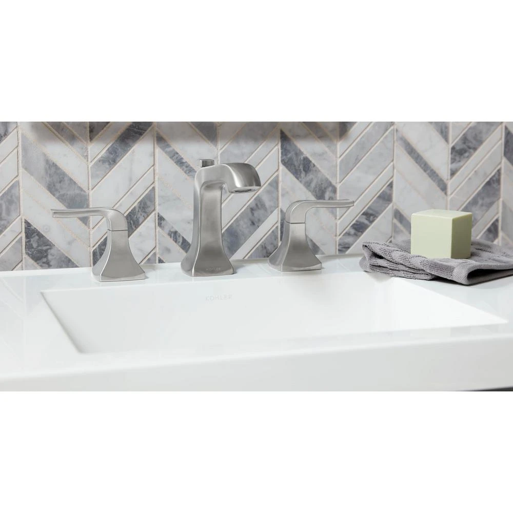 Rubicon 8 In. Widespread 2-Handle Bathroom Faucet In Vibrant Brushed Nickel 8 Rubicon 8 In. Widespread 2-Handle Bathroom Faucet In Vibrant Brushed Nickel - Image 6