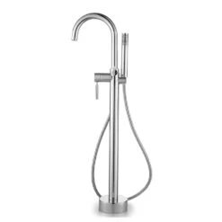 Athena Single-Handle Floor-Mounted Roman Tub Faucet With Hand Shower In Brushed Nickel 25 Athena Single-Handle Floor-Mounted Roman Tub Faucet With Hand Shower In Brushed Nickel -Valspa Bathroom Shop a7a9c89a42bddf8c1dac641a284f163e 1800x1800